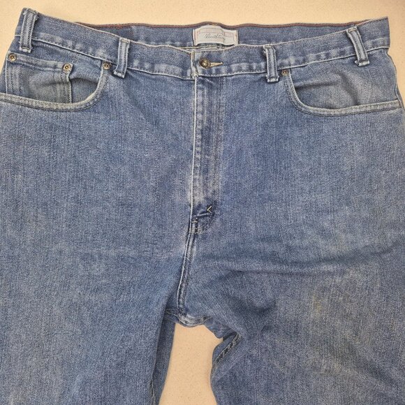 Signature Levi Strauss Women's Stretch Mid-Rise Slim Blue Jeans Sz 40/28 VINTAGE - Picture 3 of 11